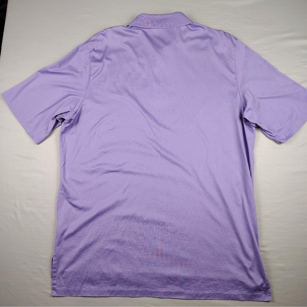 Polo Golf Ralph Lauren Pima Cotton Polo Shirt Men's XL Purple Short Sleeve - Picture 11 of 14